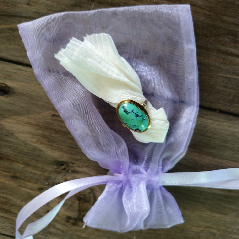 Turquoise 10k Gold Ring